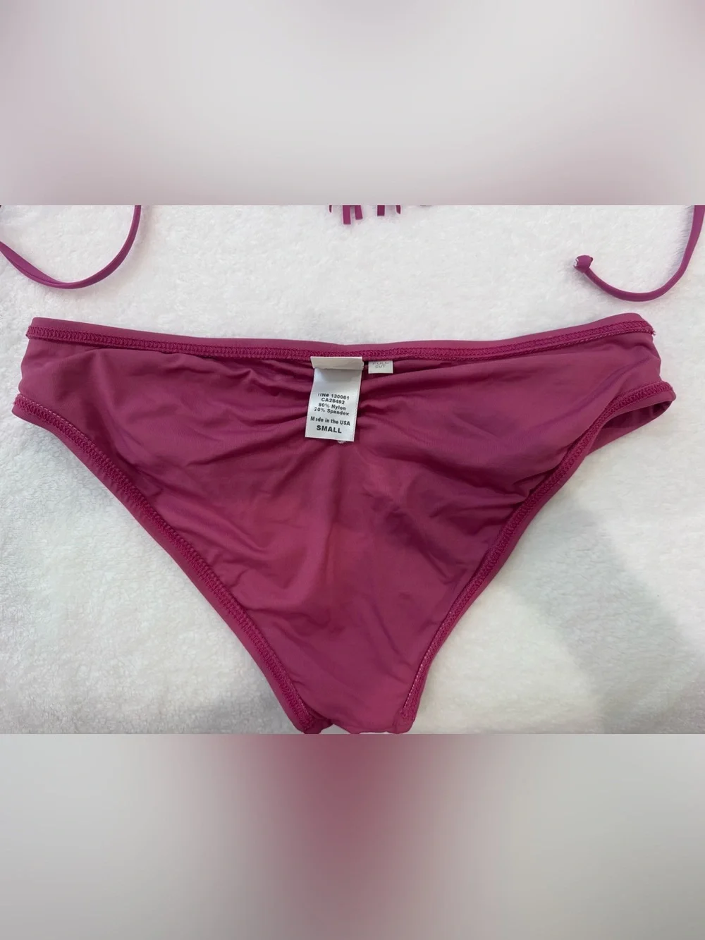Preowned lspace bikini fringe top sz small and bottom sz medium